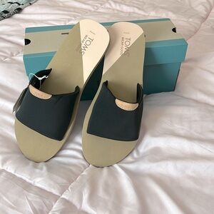Black Slip on Sandals